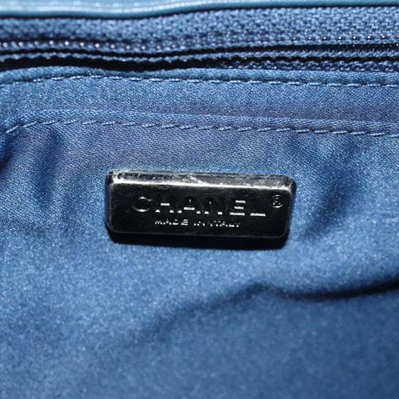 Authentic Preowned  Chanel Shoulder Bag Sequin Blue Silver CC Auth 138088SM