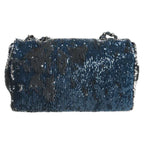 Authentic Preowned  Chanel Shoulder Bag Sequin Blue Silver CC Auth 138088SM