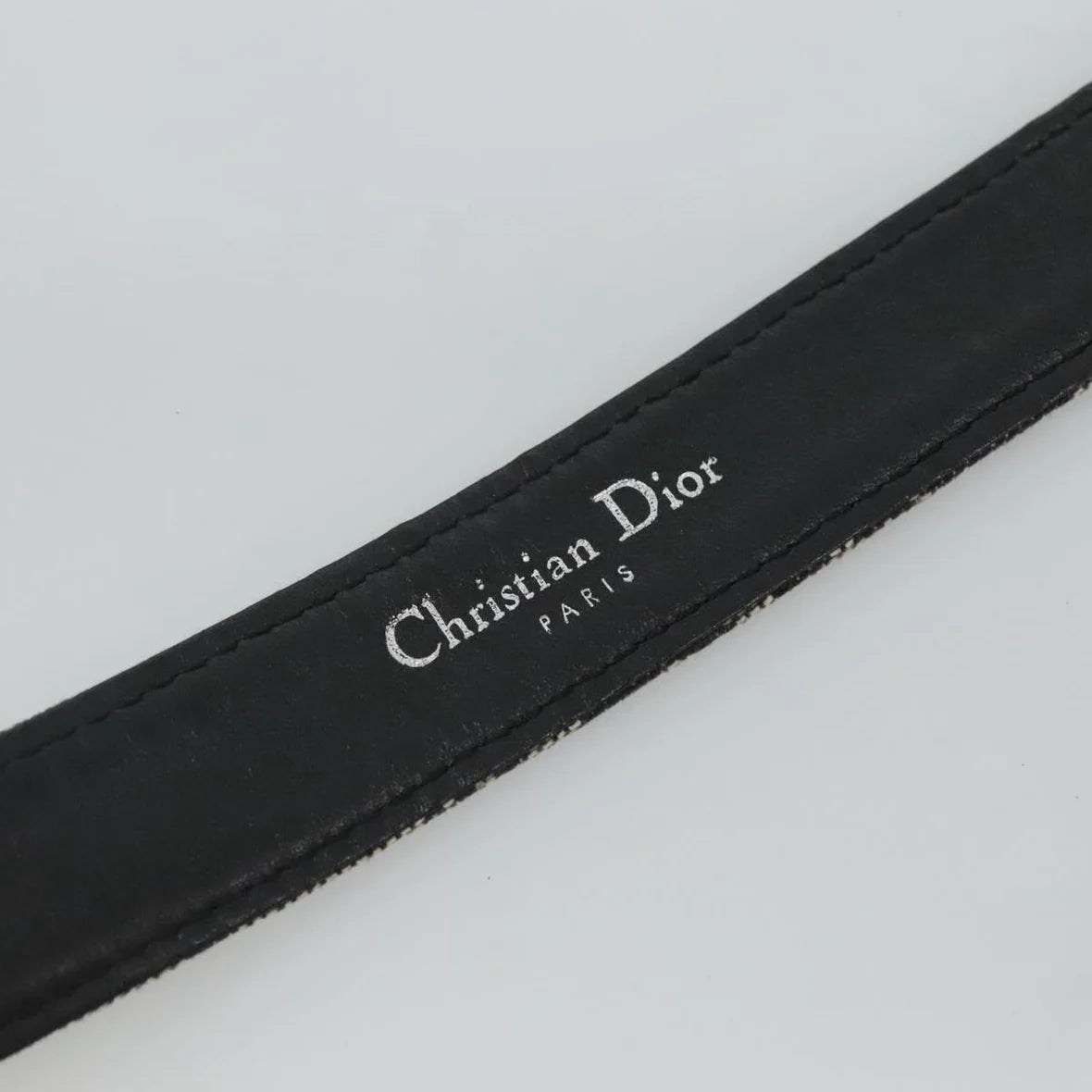 Preowned authentic Christian Dior Trotter Canvas Belt