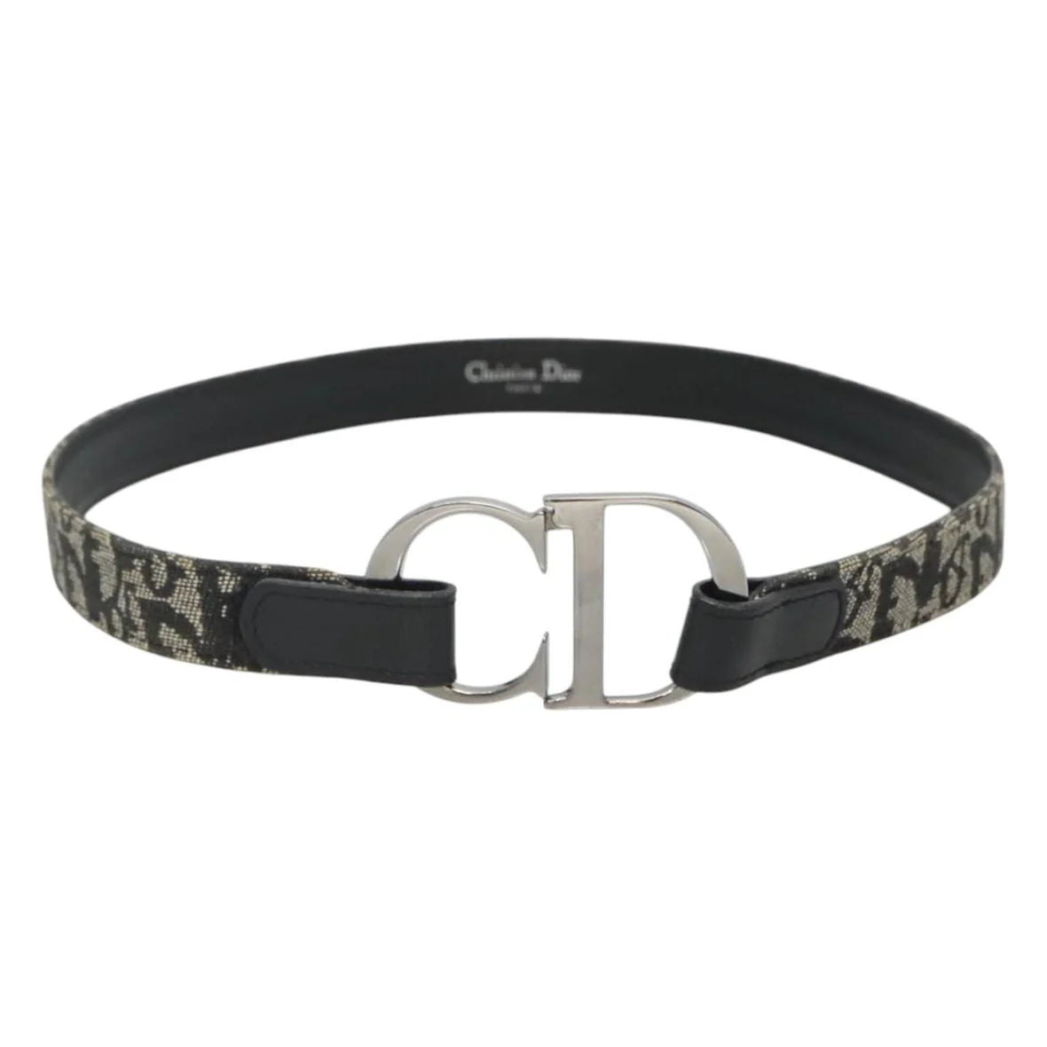 Preowned authentic Christian Dior Trotter Canvas Belt