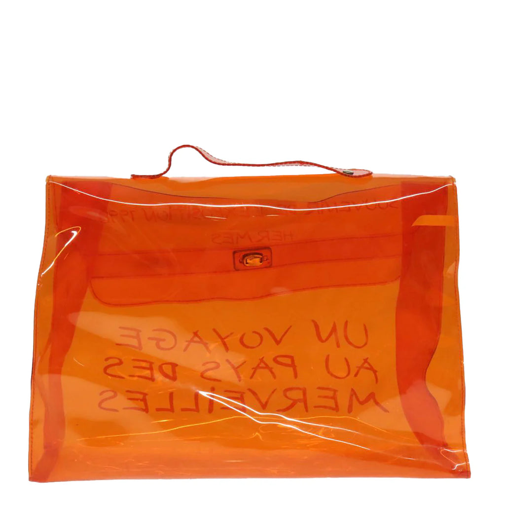 Authentic Preowned  Hermes Vinyl Kelly Hand Bag