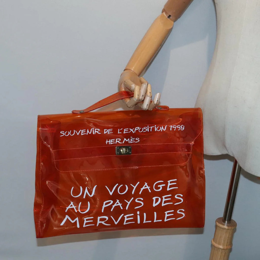 Authentic Preowned  Hermes Vinyl Kelly Hand Bag