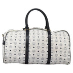 Preowned Authentic MCM Logogram Vicetos Boston Bag