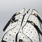 Preowned Authentic MCM Logogram Vicetos Boston Bag