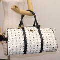 Preowned Authentic MCM Logogram Vicetos Boston Bag
