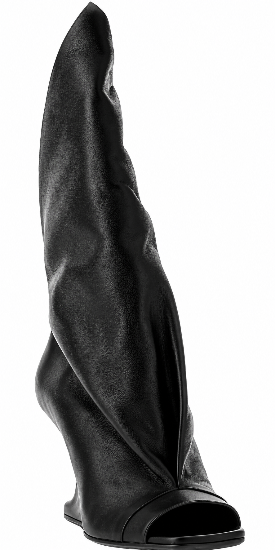 Authentic Rick Owens Black Cantilever 8 Strutter’ Sandals
