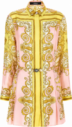 Authentic Versace Silk Twill Mini Dress