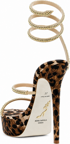 Authentic Rene Caovilla ‘Cleo Leopard’ Sandals