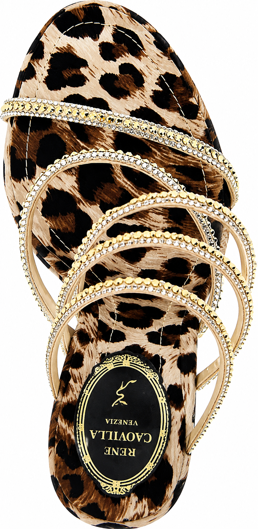 Authentic Rene Caovilla ‘Cleo Leopard’ Sandals