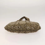 Preowned Authentic Gucci Crystal Hand Bag Coated Canvas 2way