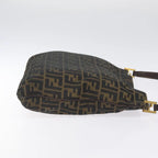 Preowned Authentic Fendi  Zucca Canvas Shoulder Bag