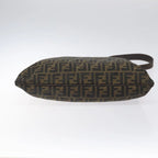 Preowned Authentic Fendi  Zucca Canvas Shoulder Bag