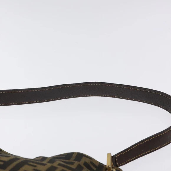 Preowned Authentic Fendi  Zucca Canvas Shoulder Bag