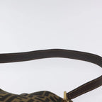 Preowned Authentic Fendi  Zucca Canvas Shoulder Bag