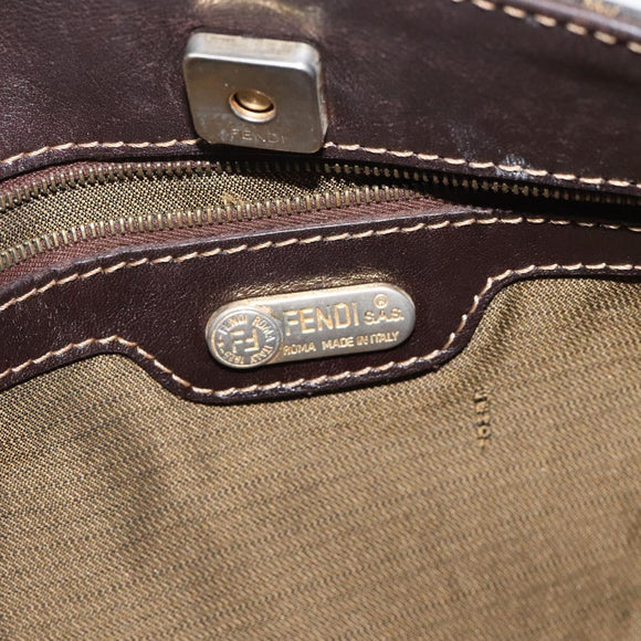 Preowned Authentic Fendi  Zucca Canvas Shoulder Bag