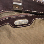Preowned Authentic Fendi  Zucca Canvas Shoulder Bag