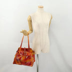 Authentic Preowned Christian Dior Hand Bag Vinyl Orange