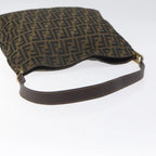 Preowned Authentic Fendi  Zucca Canvas Shoulder Bag