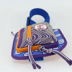 Authentic Preowned Gucci Body Bag Purple Silver
