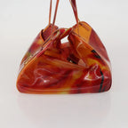 Authentic Preowned Christian Dior Hand Bag Vinyl Orange