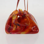Authentic Preowned Christian Dior Hand Bag Vinyl Orange