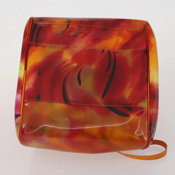 Authentic Preowned Christian Dior Hand Bag Vinyl Orange