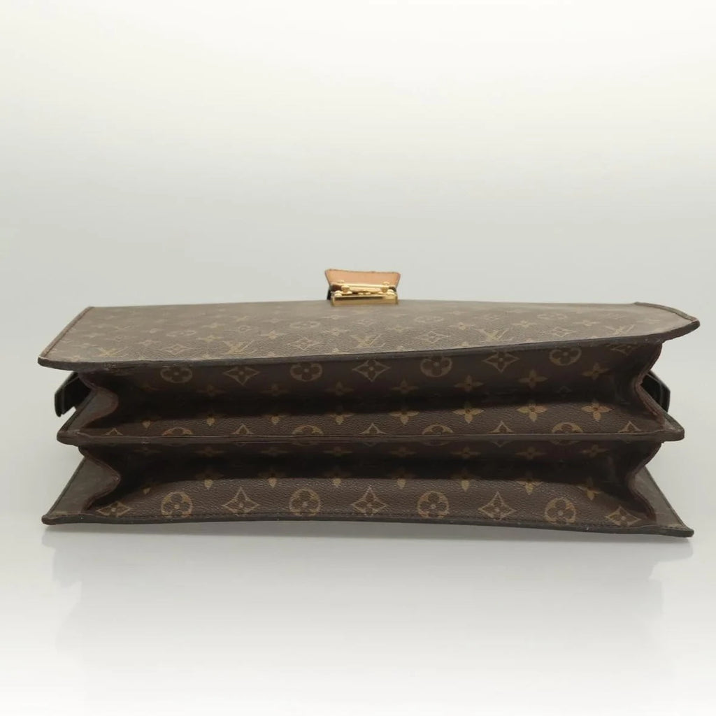 Preowned Authentic Louis Vuitton Monogram Serviette Fermoir Business Bag