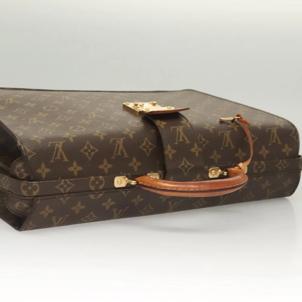 Preowned Authentic Louis Vuitton Monogram Serviette Fermoir Business Bag