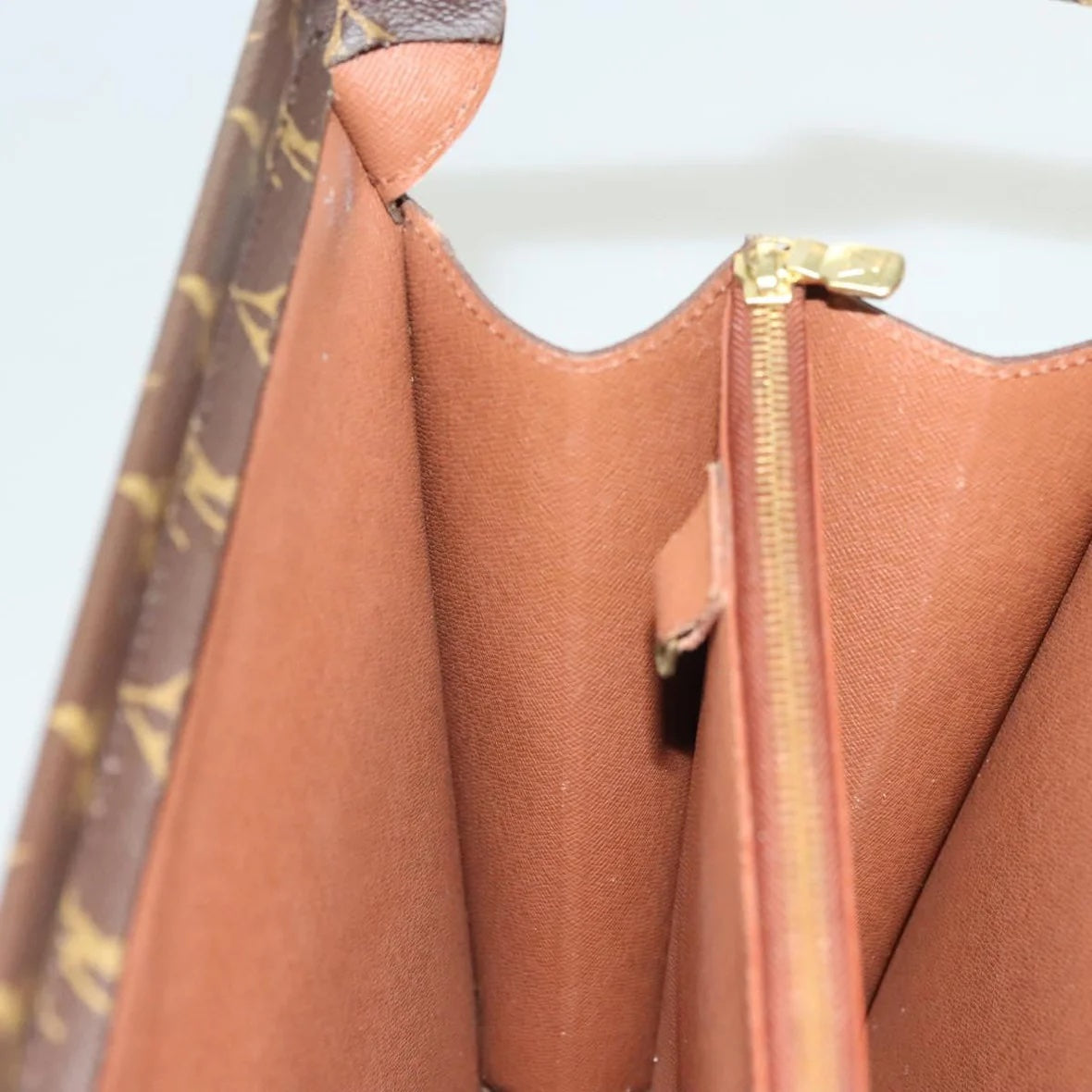 Preowned Authentic Louis Vuitton Monogram Serviette Fermoir Business Bag