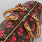 Preowned Authentic Louis Vuitton Monogram Cherry Keepall 45 Boston Bag