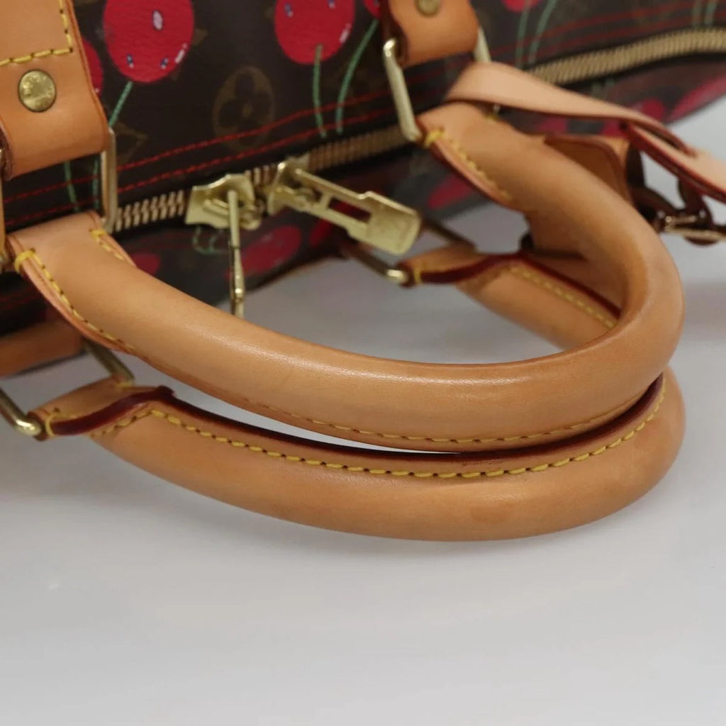 Preowned Authentic Louis Vuitton Monogram Cherry Keepall 45 Boston Bag