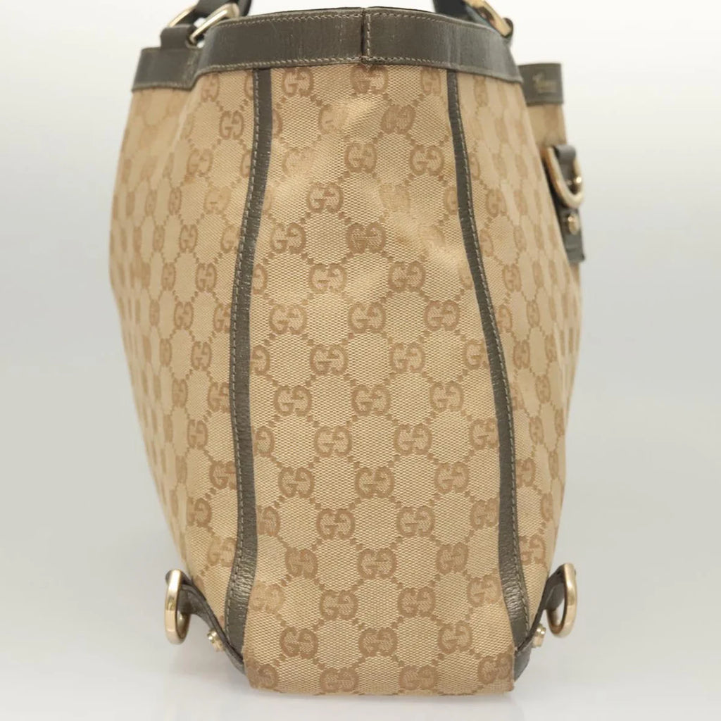 Preowned Authentic Gucci  Canvas Abbey Tote Bag