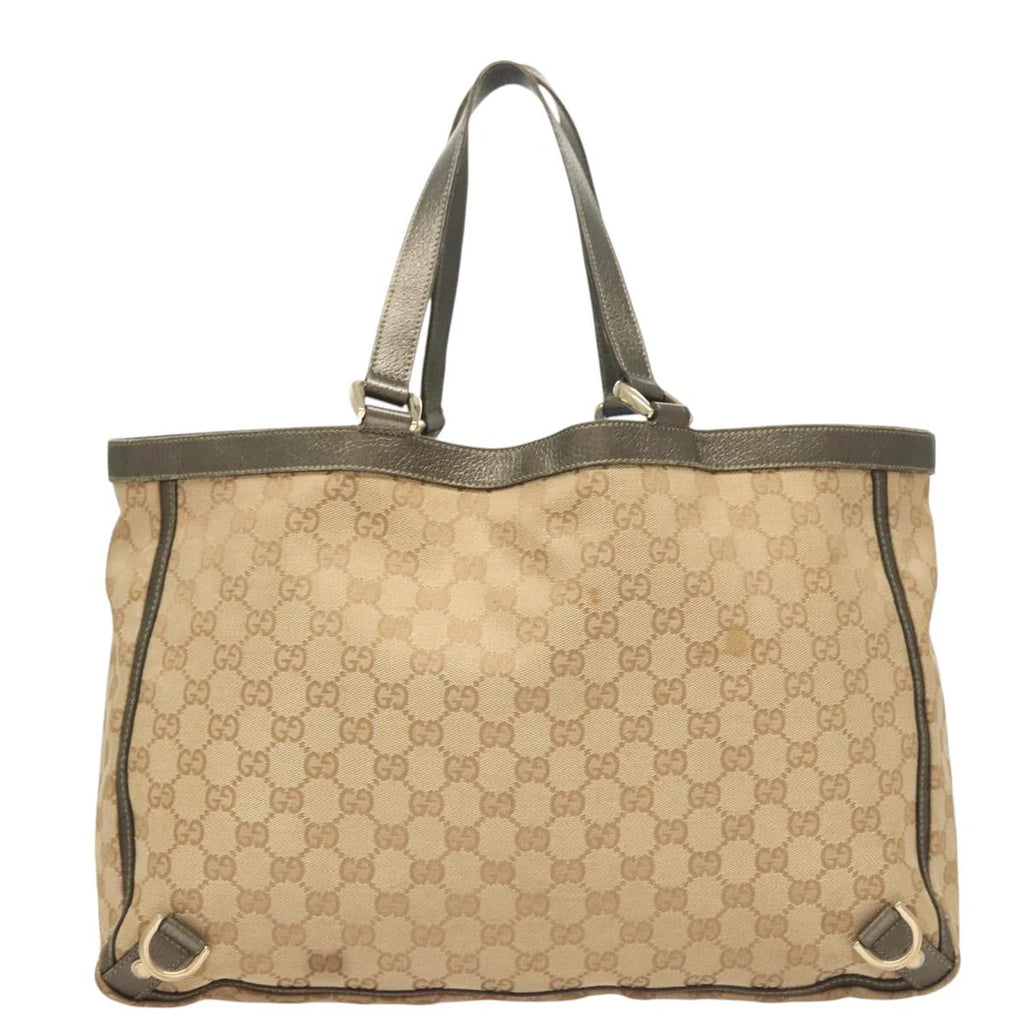 Preowned Authentic Gucci  Canvas Abbey Tote Bag