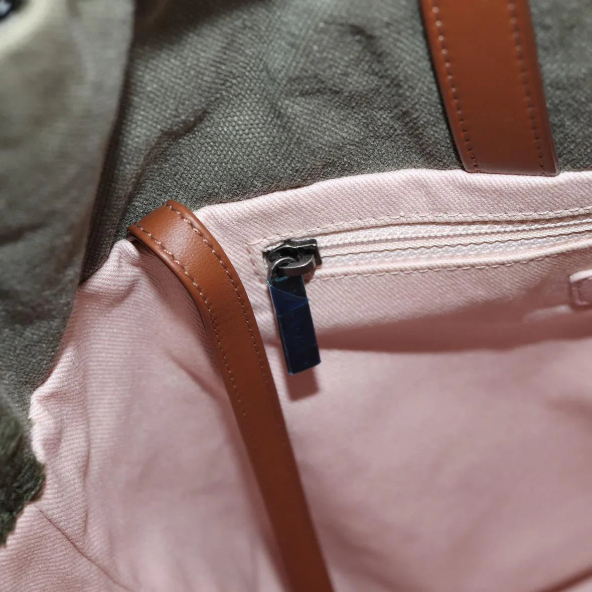 Preowned Authentic Chanel Canvas Backpack