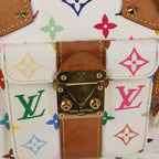 Preowned Authentic Louis Vuitton  Monogram Multicolor Speedy 30 Hand Bag White