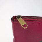 Preowned Authentic Gucci Clutch Bag Leather Pink Gold