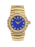 Authentic Preowned Piaget Tanagra 24mm Lapis-lazuli Ref.1631M401D Quartz Watch 18K