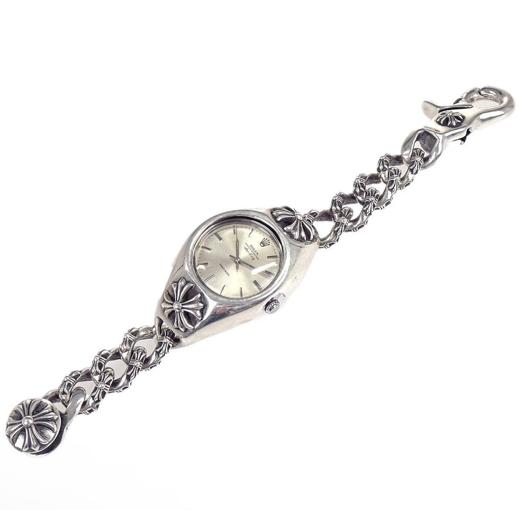 Authentic Preowned Chrome Hearts x Rolex Air-King 34mm Ref. 5500 Self-Winding Watch SV925