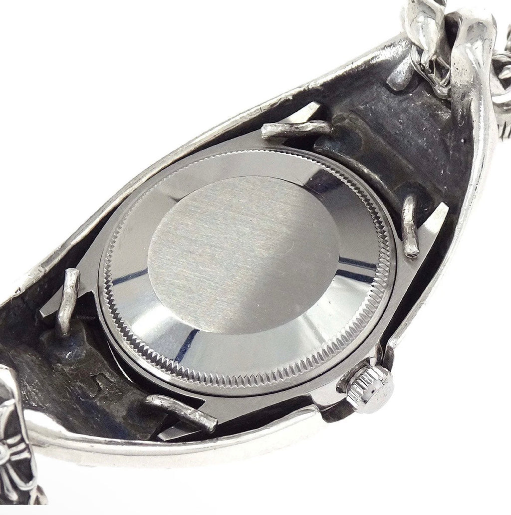 Authentic Preowned Chrome Hearts x Rolex Air-King 34mm Ref. 5500 Self-Winding Watch SV925