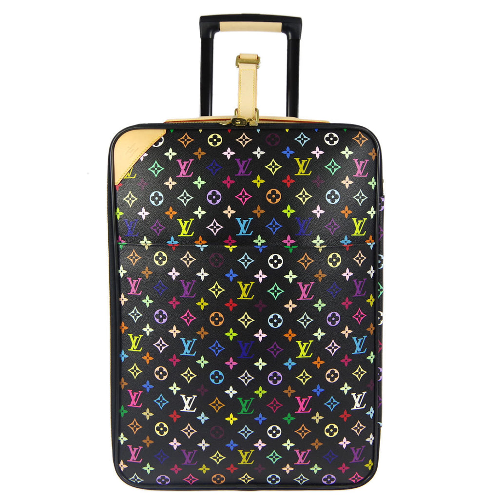 Authentic Preowned Louis Vuitton 2012 Black Monogram Multicolor Pegase 50