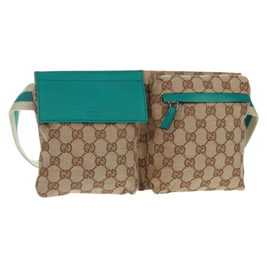 Preowned Authentic Gucci Canvas Waist Bag
