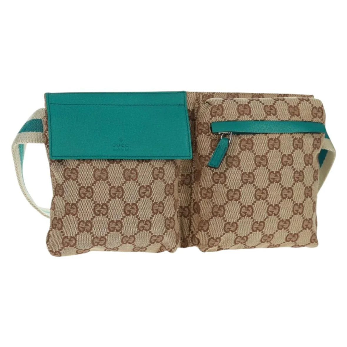 Preowned Authentic Gucci Canvas Waist Bag