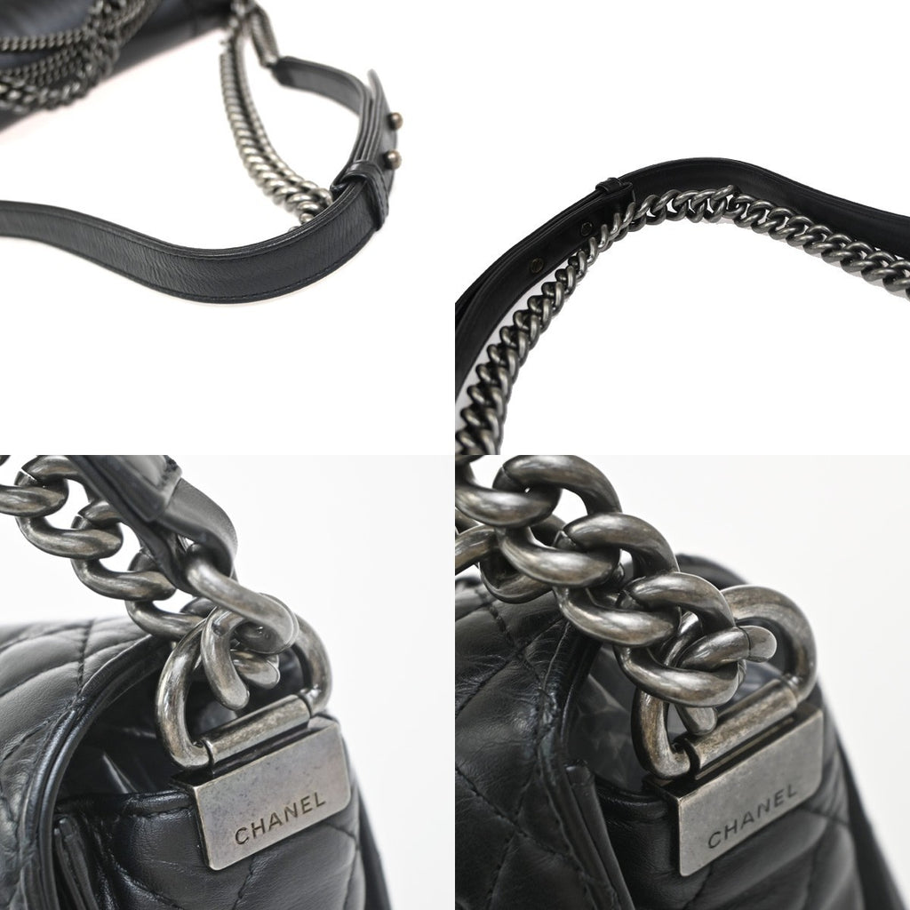 Authentic Preowned Chanel Boy Flap Bag Enchained Lambskin