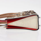 Authentic Preowned Christian Louboutin Paloma S Mini Hand Bag Leather 2way White Silver