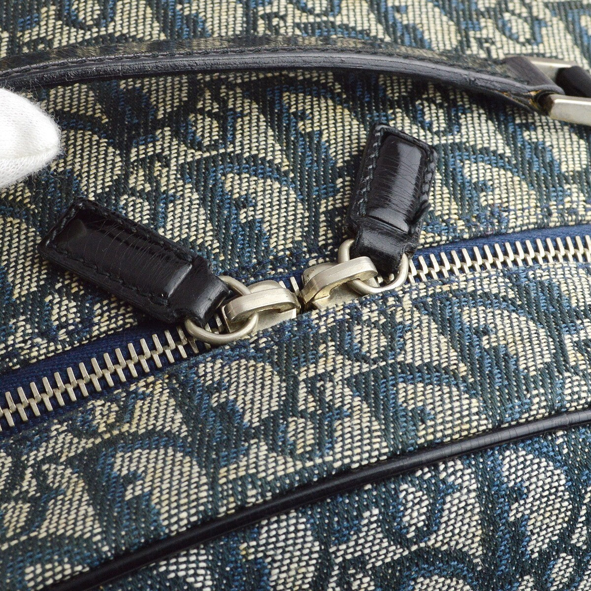 Preowned Authentic Christian Dior Vintage Trotter Handbag /Case