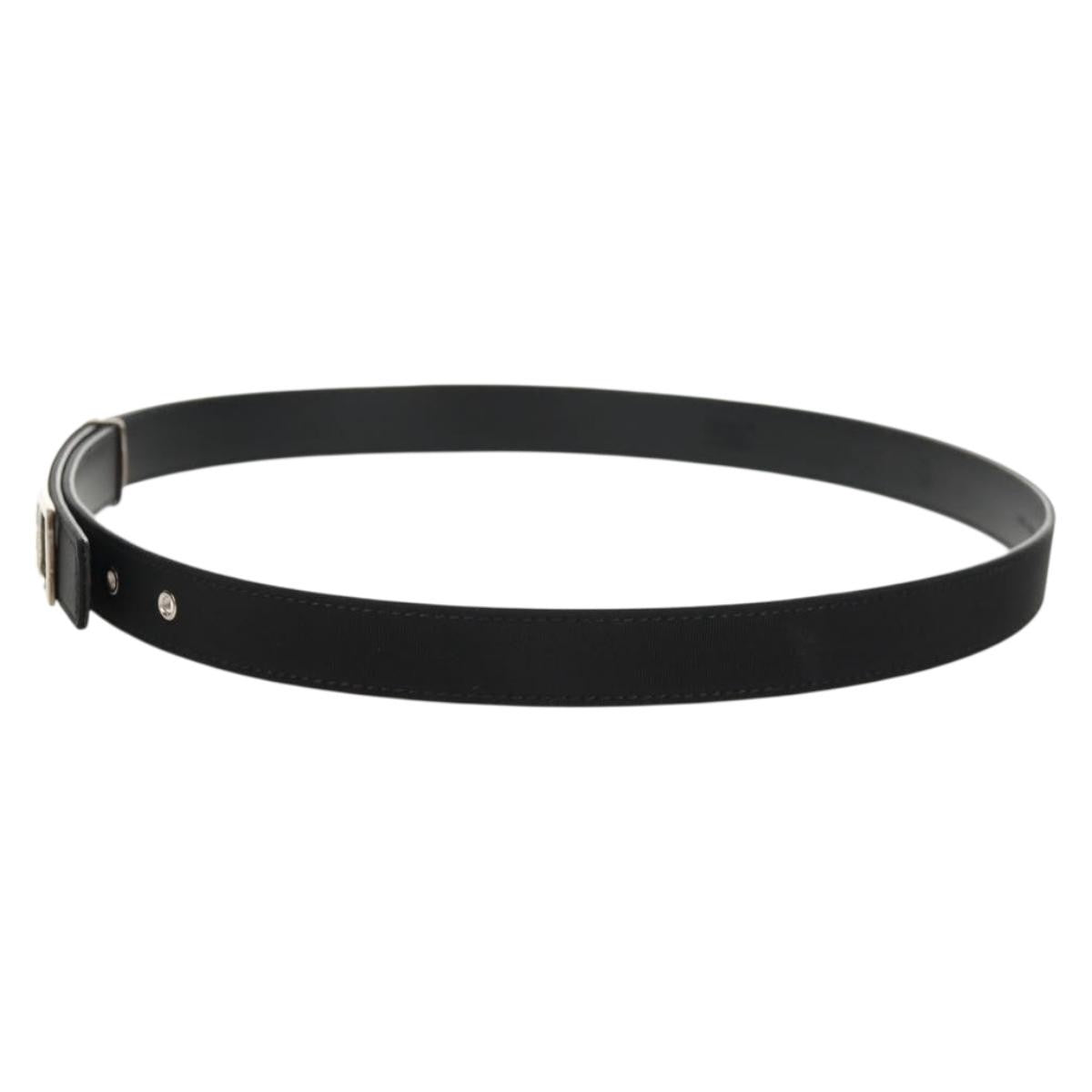 Preowned Authentic CHANEL Belt Leather 35.8 Black