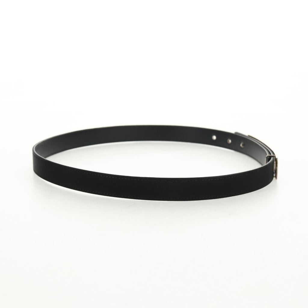 Preowned Authentic CHANEL Belt Leather 35.8 Black