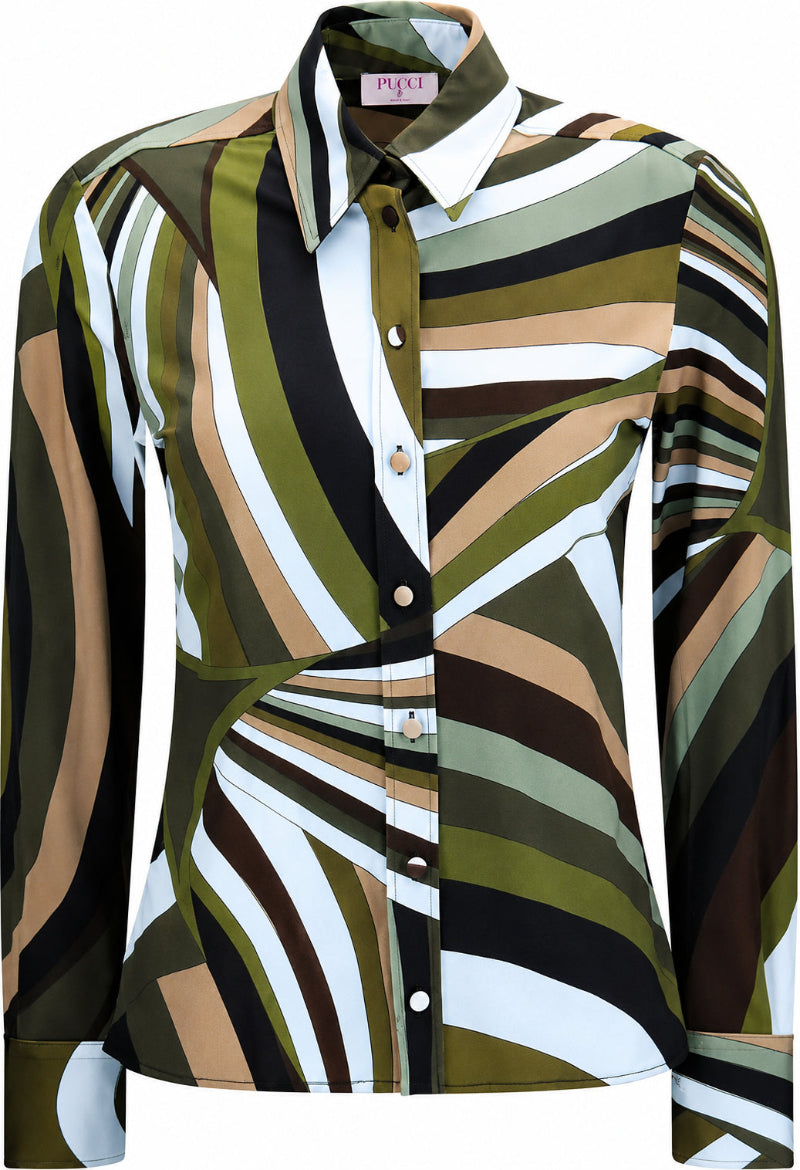 Authentic Emilio Pucci Multicolor Viscose Shirt