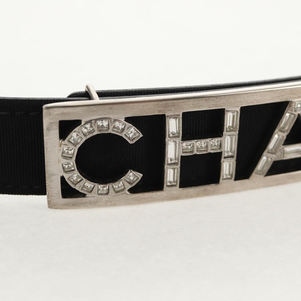 Preowned Authentic CHANEL Belt Leather 35.8 Black
