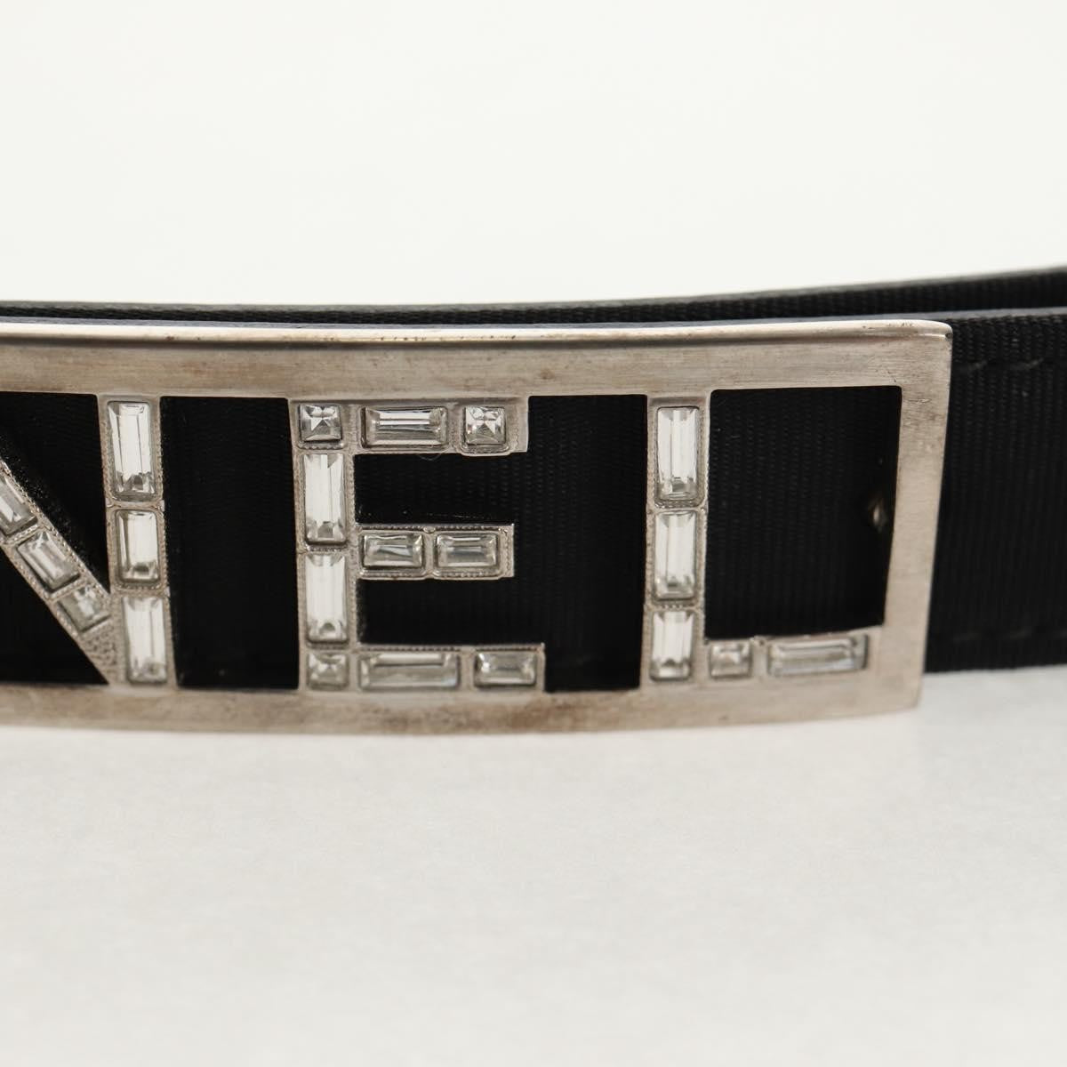 Preowned Authentic CHANEL Belt Leather 35.8 Black